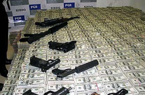 $205 Million drug money seized by the Mexican Police and the Drug Enforcement Administration in Mexico city in 2007